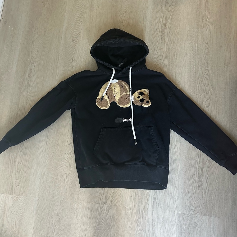 Palm Angels Spray Bear Men’s Hoodie - M